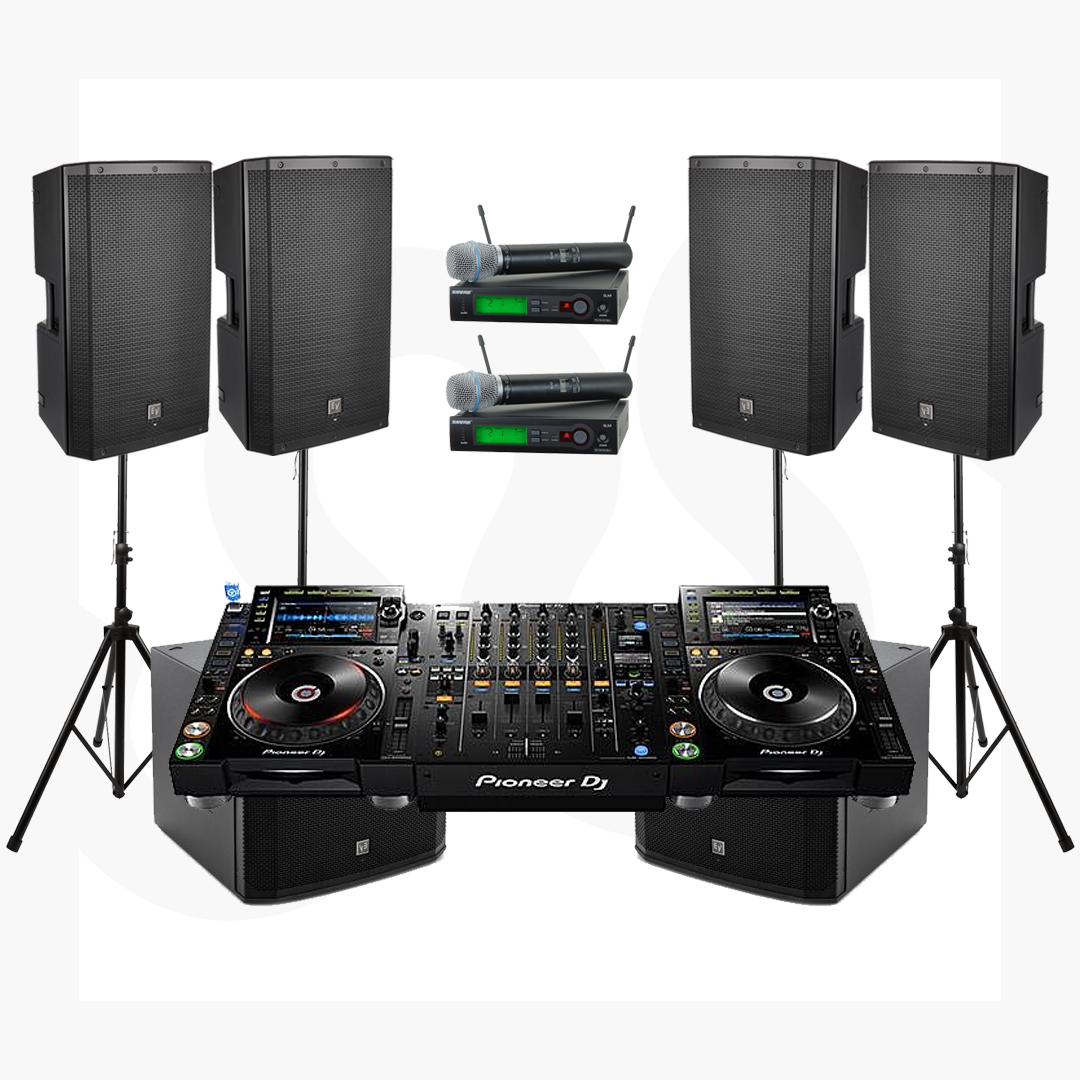 Package CDJ2000NXS2 Set Soundsystem 4000W