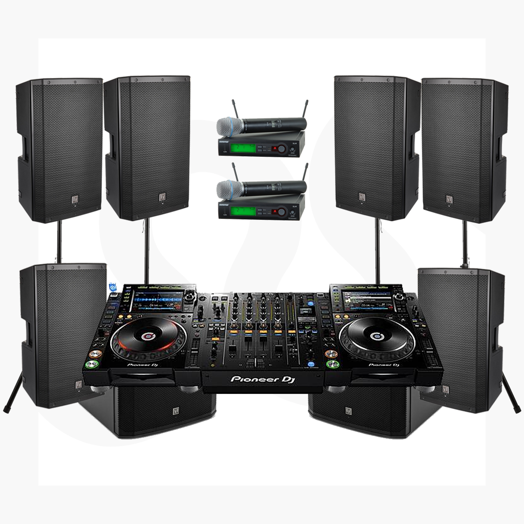 Package CDJ2000NXS2 Set Soundsystem 5000W