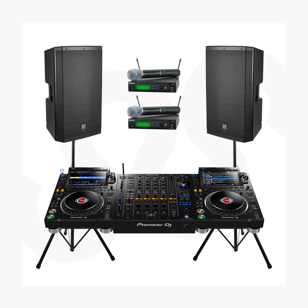 Package CDJ3000 Set Soundsystem 1000W